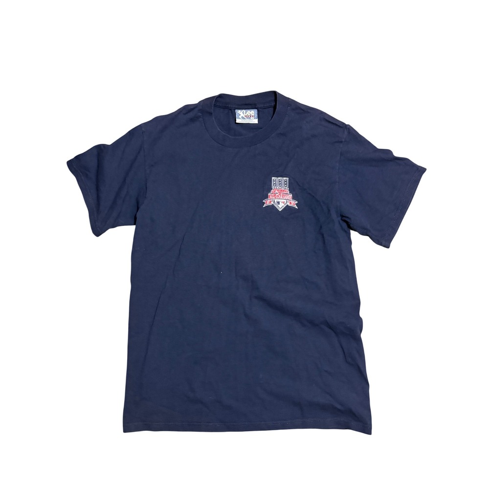 Vintage 1997 MLB All Star Game Lee Sport T Shirt Cleveland Indians Navy 90s M